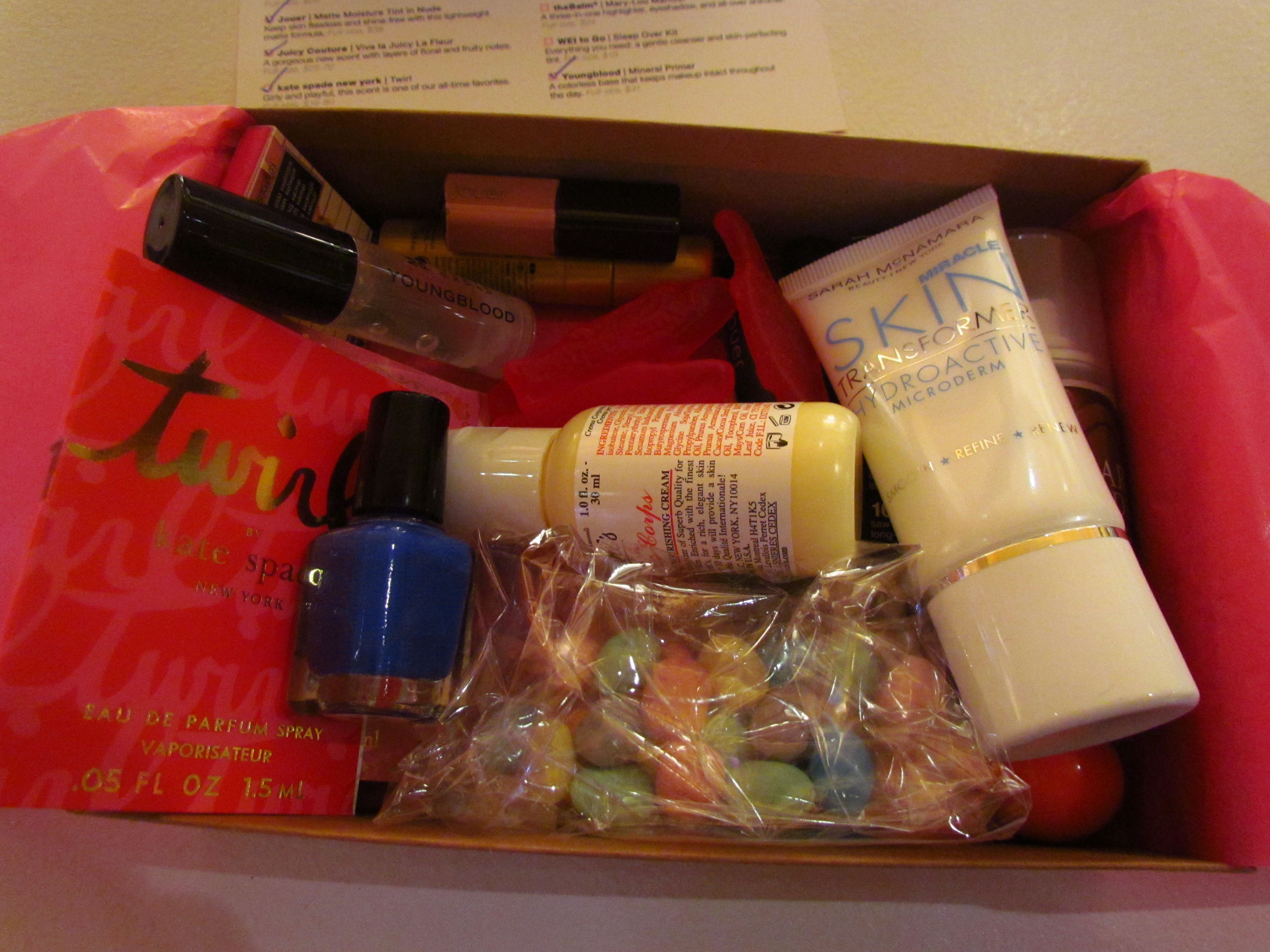 My Self created box courtesy of the Birchbox lounge at NYFW Spring 13