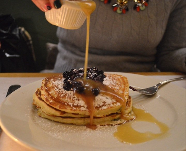 pancake month, national pancake day, bluberry pancakes, clinton st baking co, nyc, nyc restaurants, best pancakes in nyc 