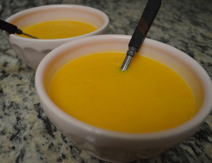 butternut squash, butternut squash soup, trader joes, trader joes butternut squash soup, spring soups, food, recipes, easy dinners 
