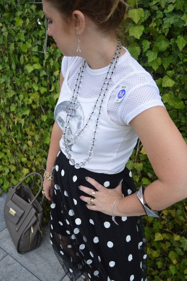 met museum, nyc, met rooftop, choies, midi skirt, james dean, nyfw, style, fashion blog, fashion blogger, polka dots, mismatch earrings, sterling silver, midi skirt