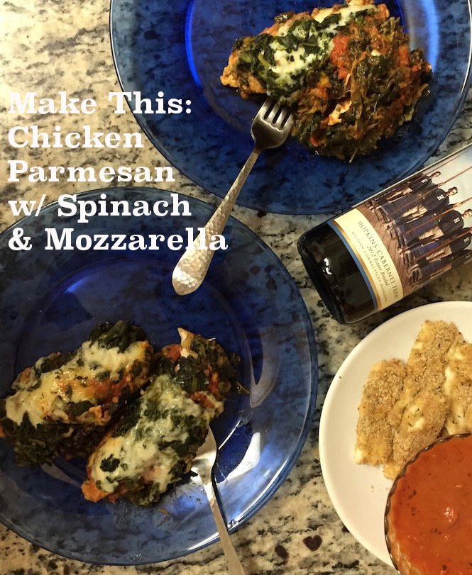 chicken spinach parmesan, chicken recipes, one bake recipes, baked chicken recipes, one pan recipes