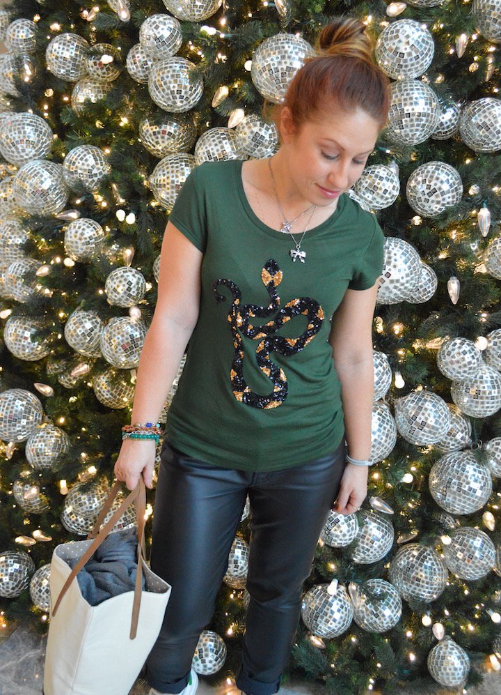 brookfield place, christmas, nyc holidays, holiday events, battery park nyc, christmas, H&M, leather pants, stan smith