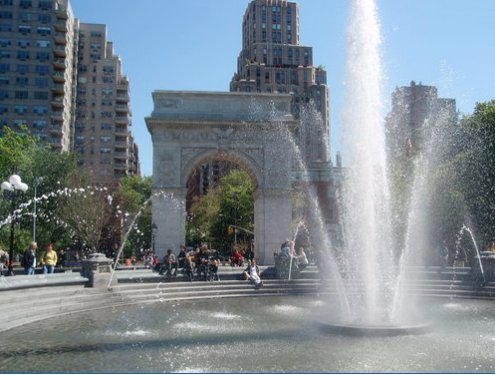 stay cool in nyc, free nyc, washington square park 