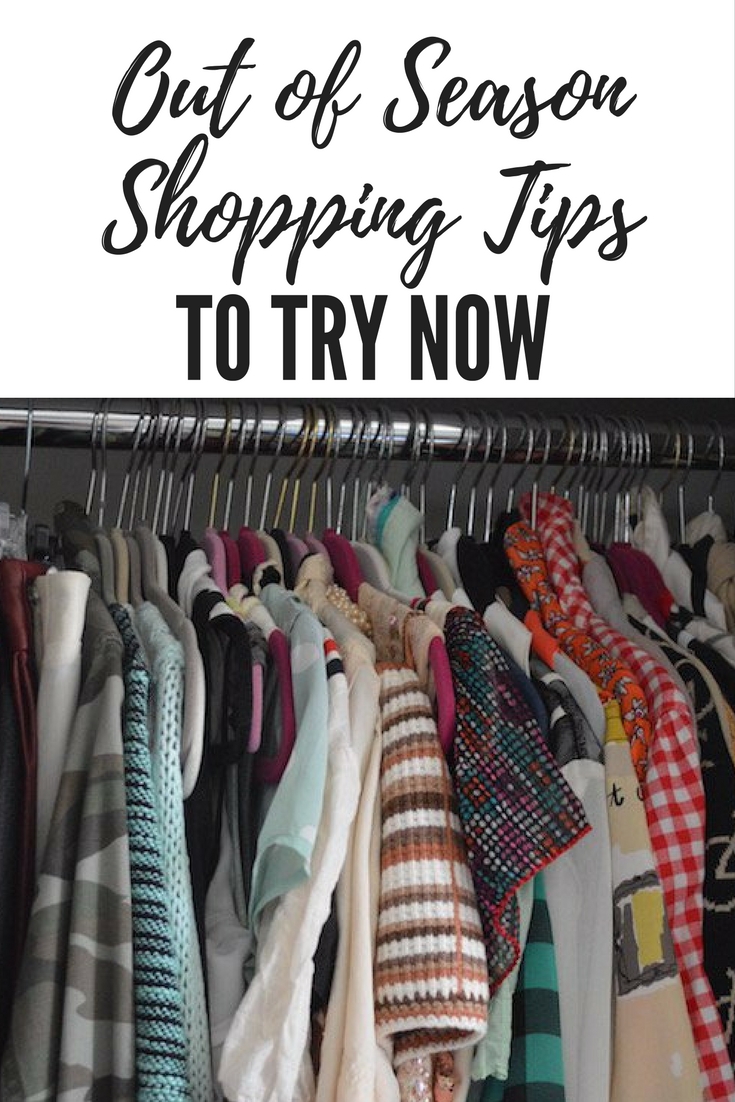 out of season shopping, shopping tips, second hand shopping