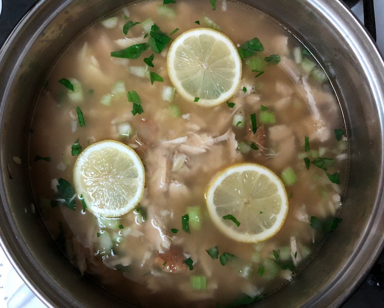 lemon chicken orzo soup, winter soups, soup recipes, easy weeknight dinners, dinner recipes, dinner for two