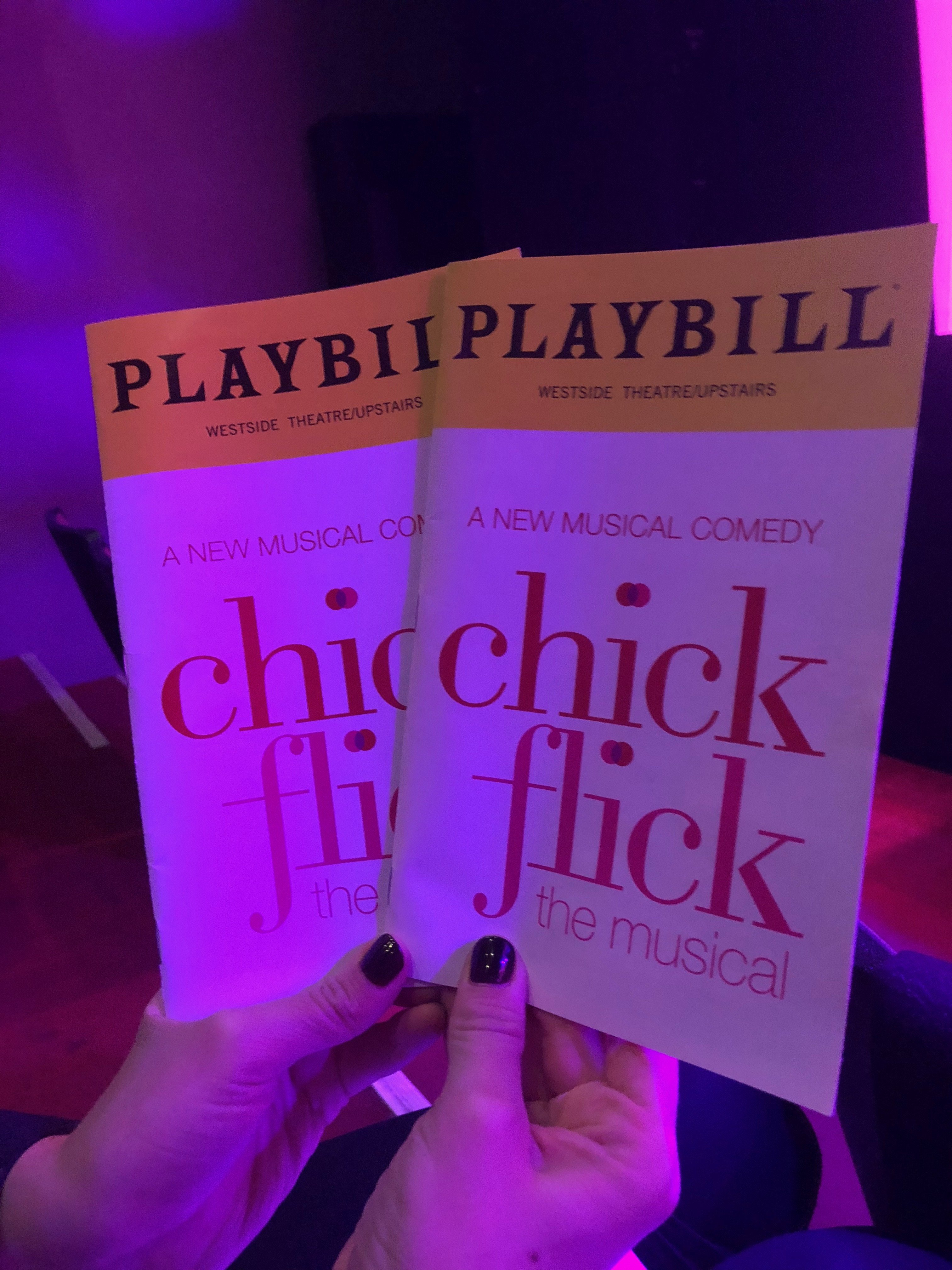 chick flick musical, chick flicks, romantic comedies, off broadway musicals
