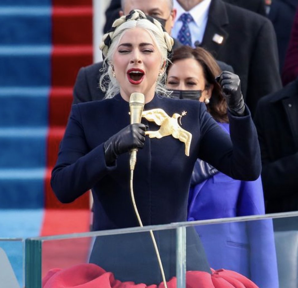 Inauguration Day style trends, Inauguration Day 2021, monochromatic coats, Bernie Sanders mittens, colorful masks, Inauguration Day fashion, Inauguration day coats, Lady Gaga dove brooch