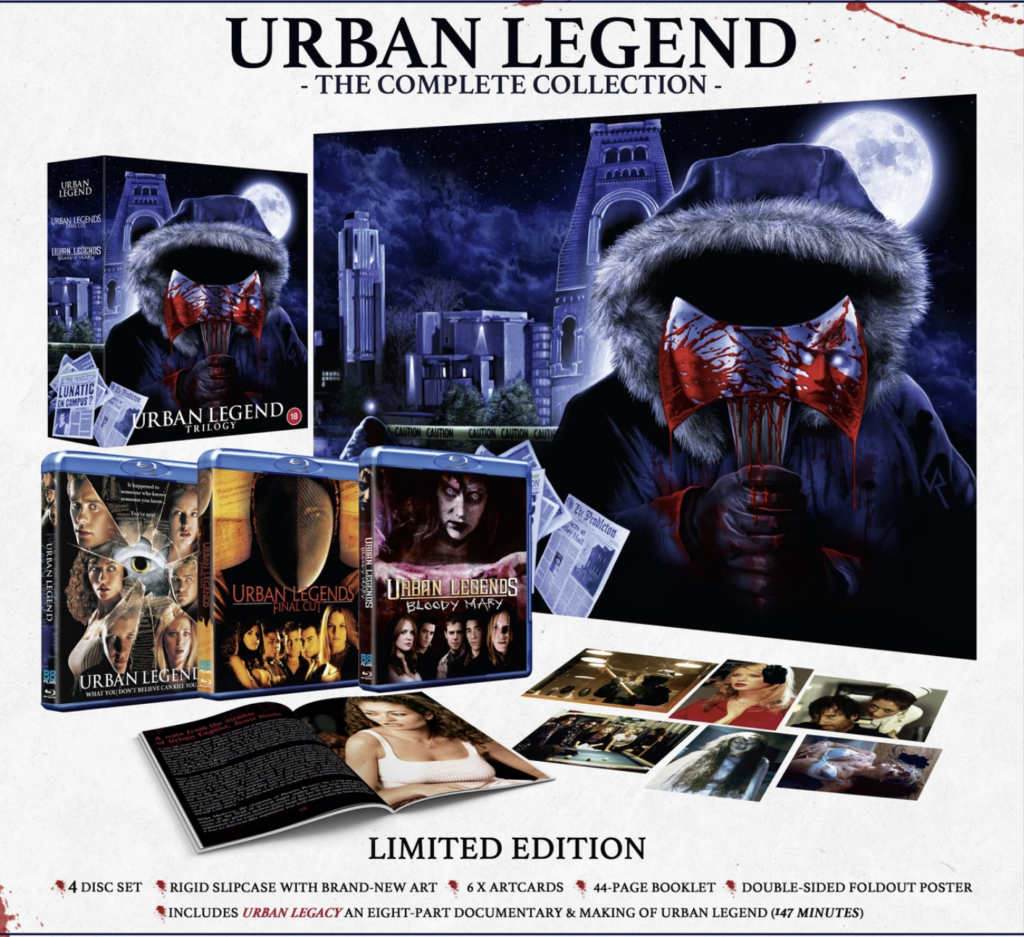 Sasha in Urban Legend, Urban Legend, Tara Reid, Jamie Blanks, Urban Legend blu ray, Urban Legend trilogy box set, 88 films, 