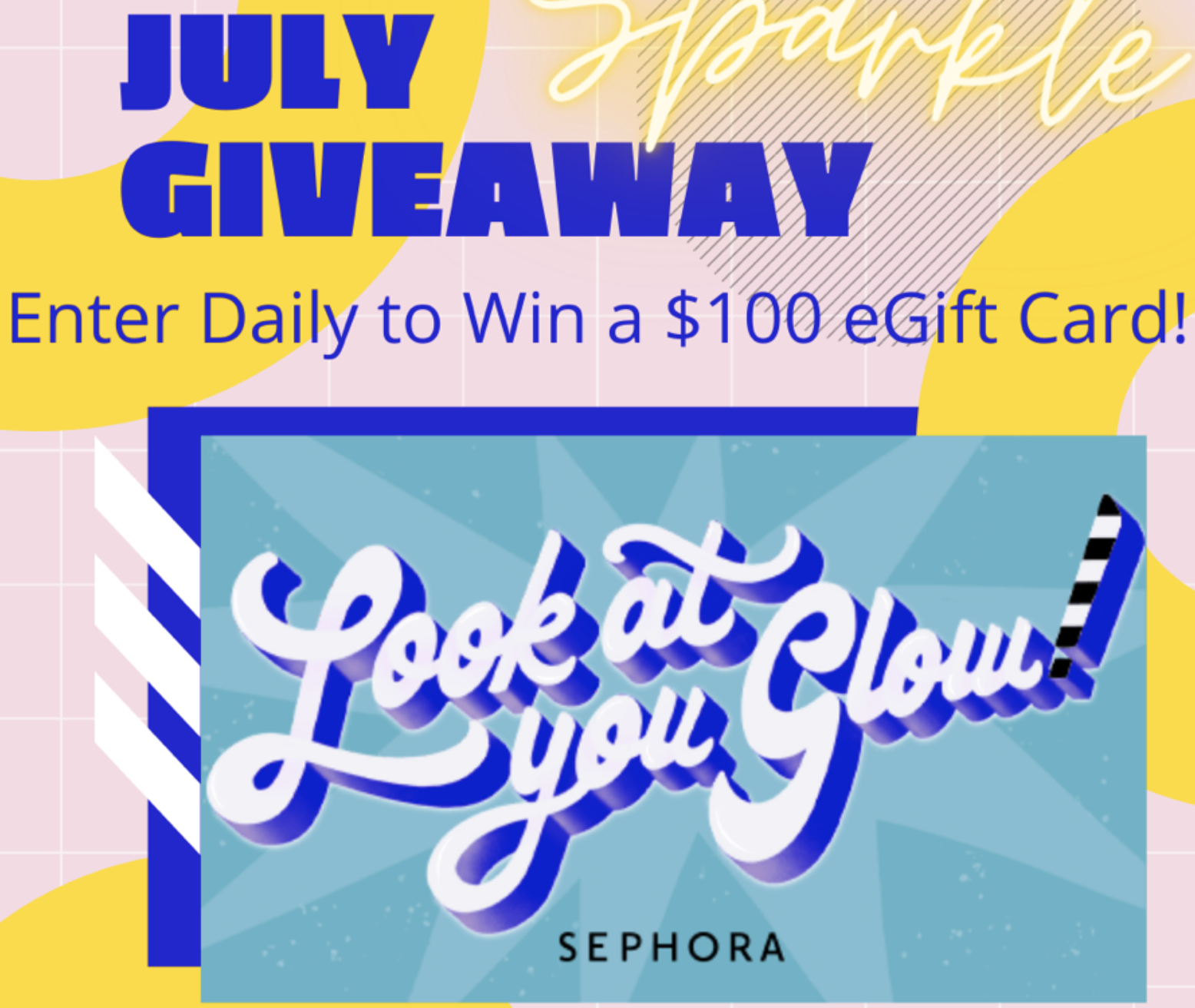 $100 sephora gift card giveaway, beauty giveaways, gift card giveaways, Sephora giveaway, Sephora gift cards